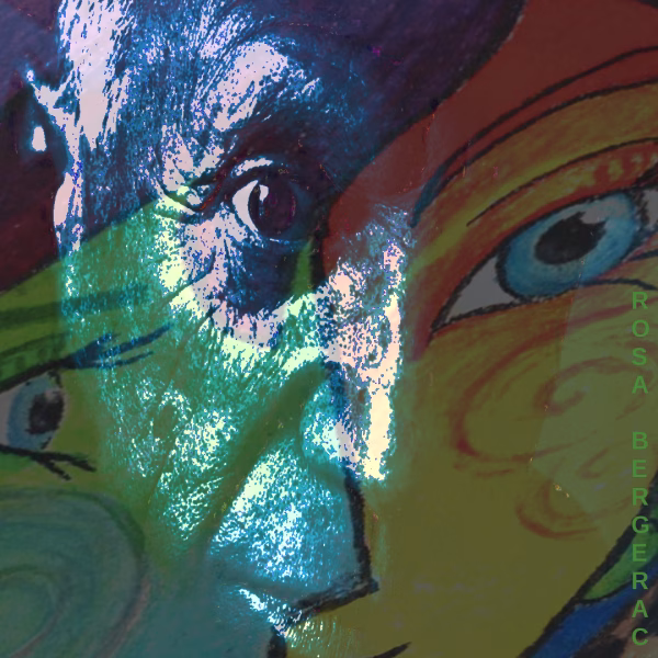 PABLO PICASSO JOINS HIS ART - PAINTING BY ROSA BERGERAC