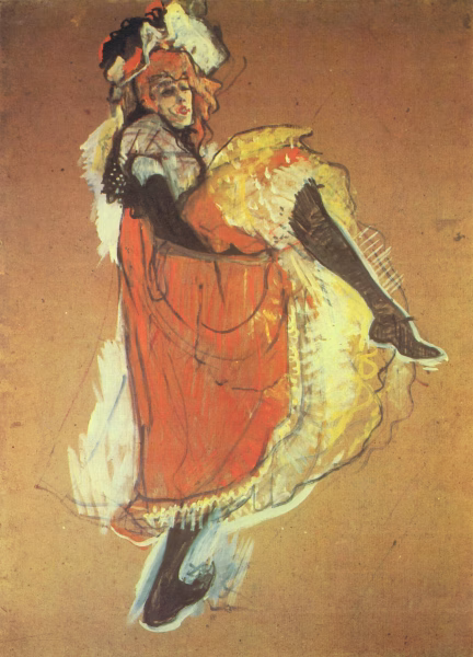 Jane Avril – a French can-can dancer – Henri de Toulouse Lautrec