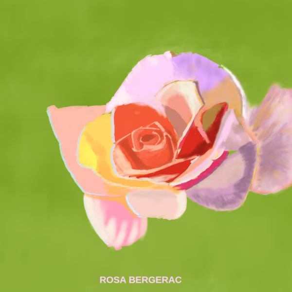 A ROSE - PAINTING BY ROSA BERGERAC